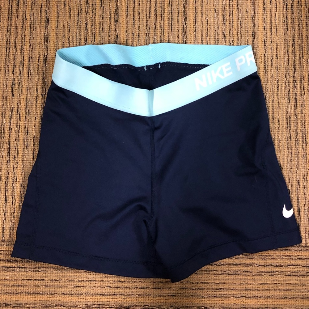 Blue Nike Women’s Pro Shorts, size medium